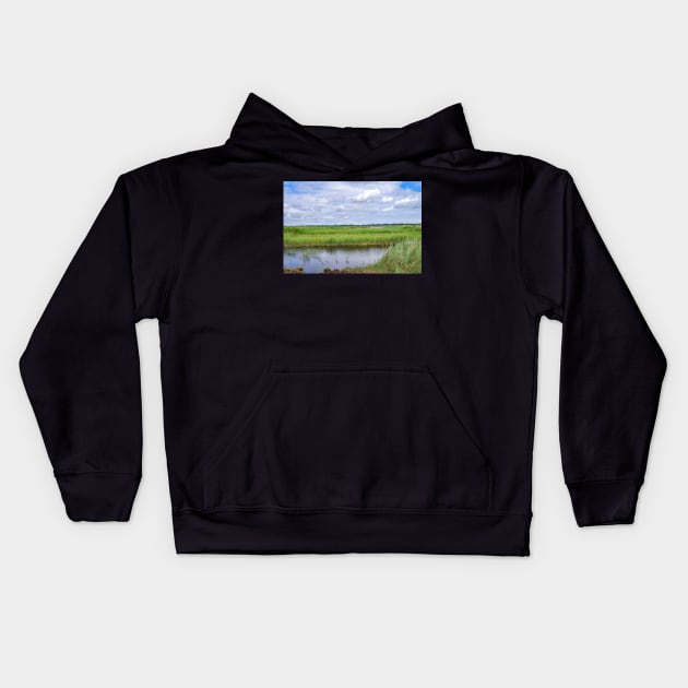 A view across Hickling Nature Reserve Kids Hoodie by yackers1